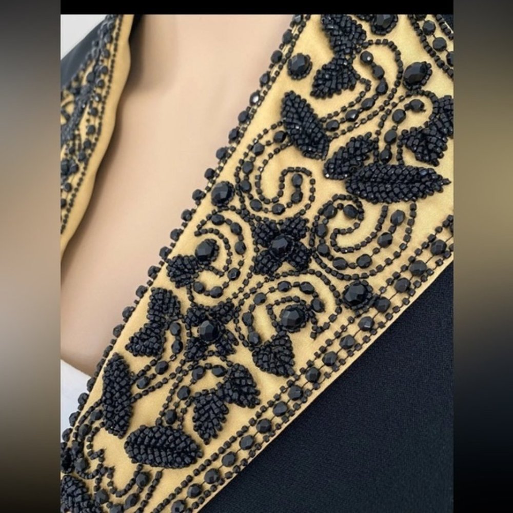 Albert Nipon Elegant Beaded Evening Wear 2 Pc Sui… - image 5